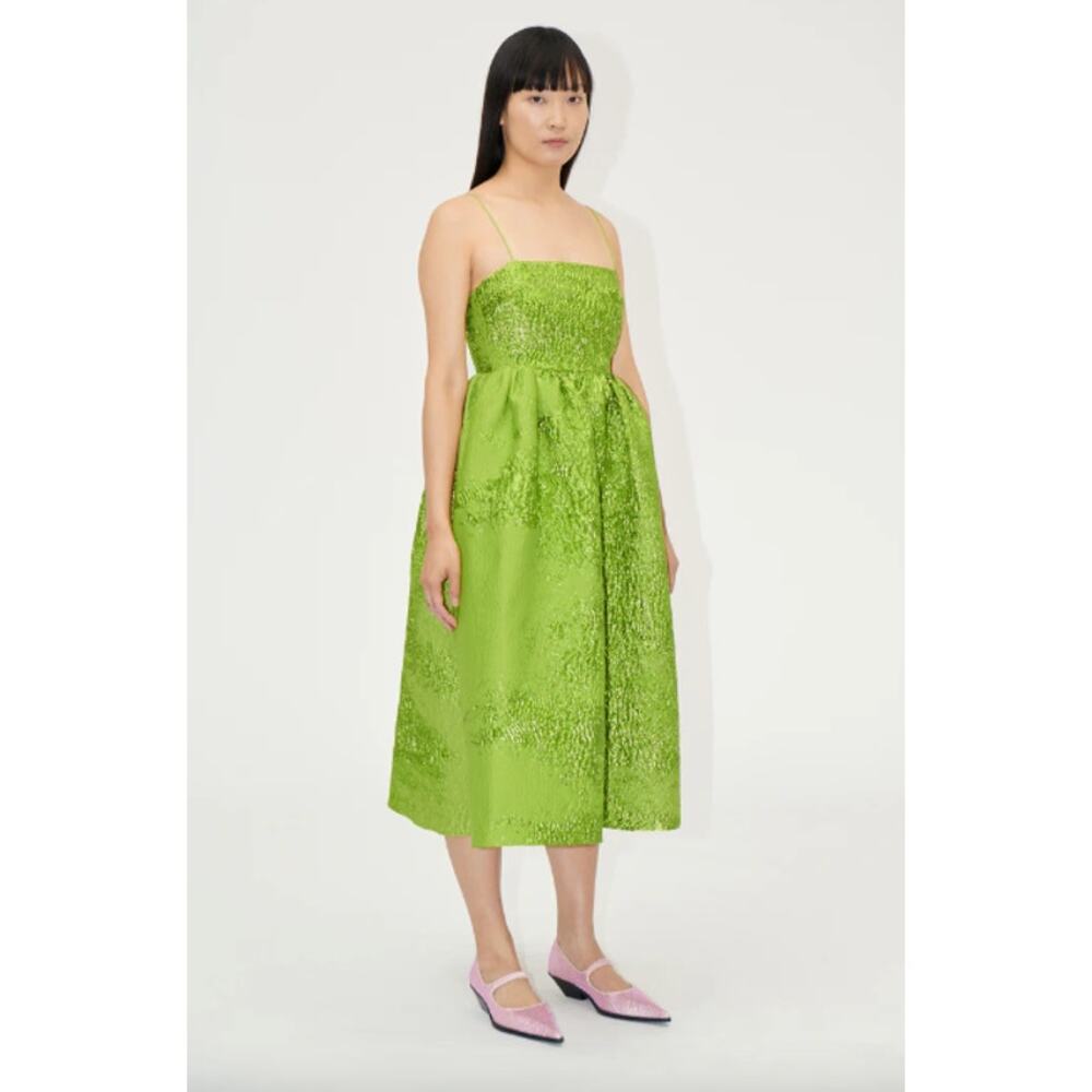 STINE GOYA Green Midi Dress